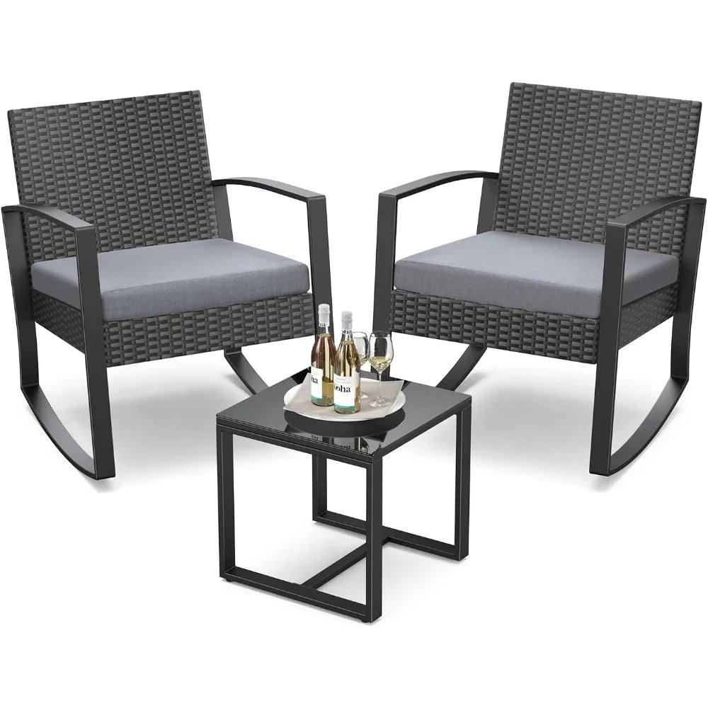 Outdoor Rocking Bistro Set