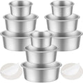9 Pcs Round Cake Pans Aluminum Non-Stick