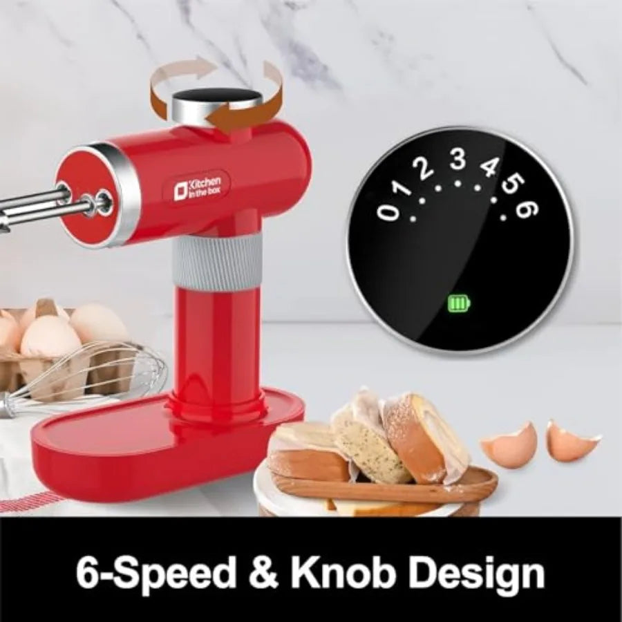 Cordless Rechargeable Hand Mixer Handheld