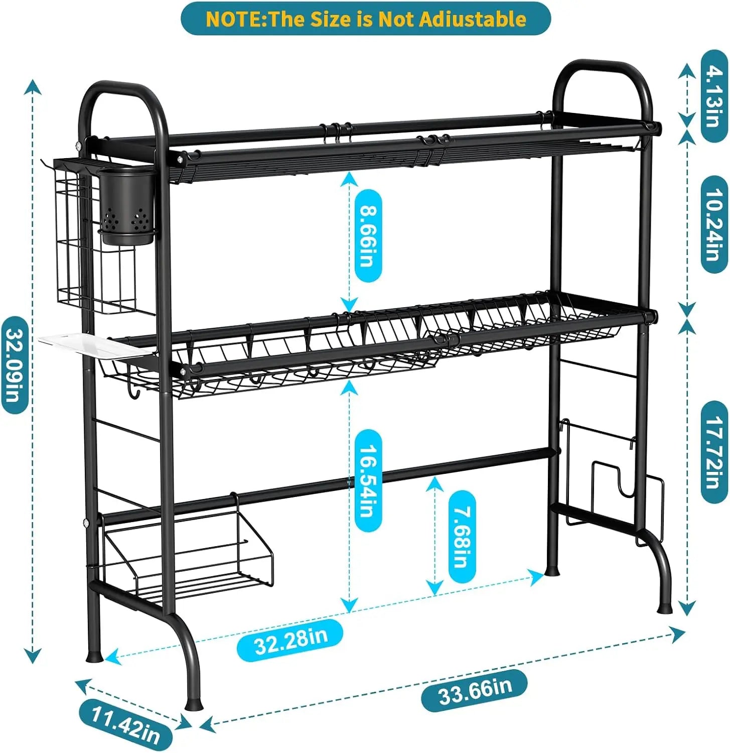Stainless Steel Over Sink Dish Rack