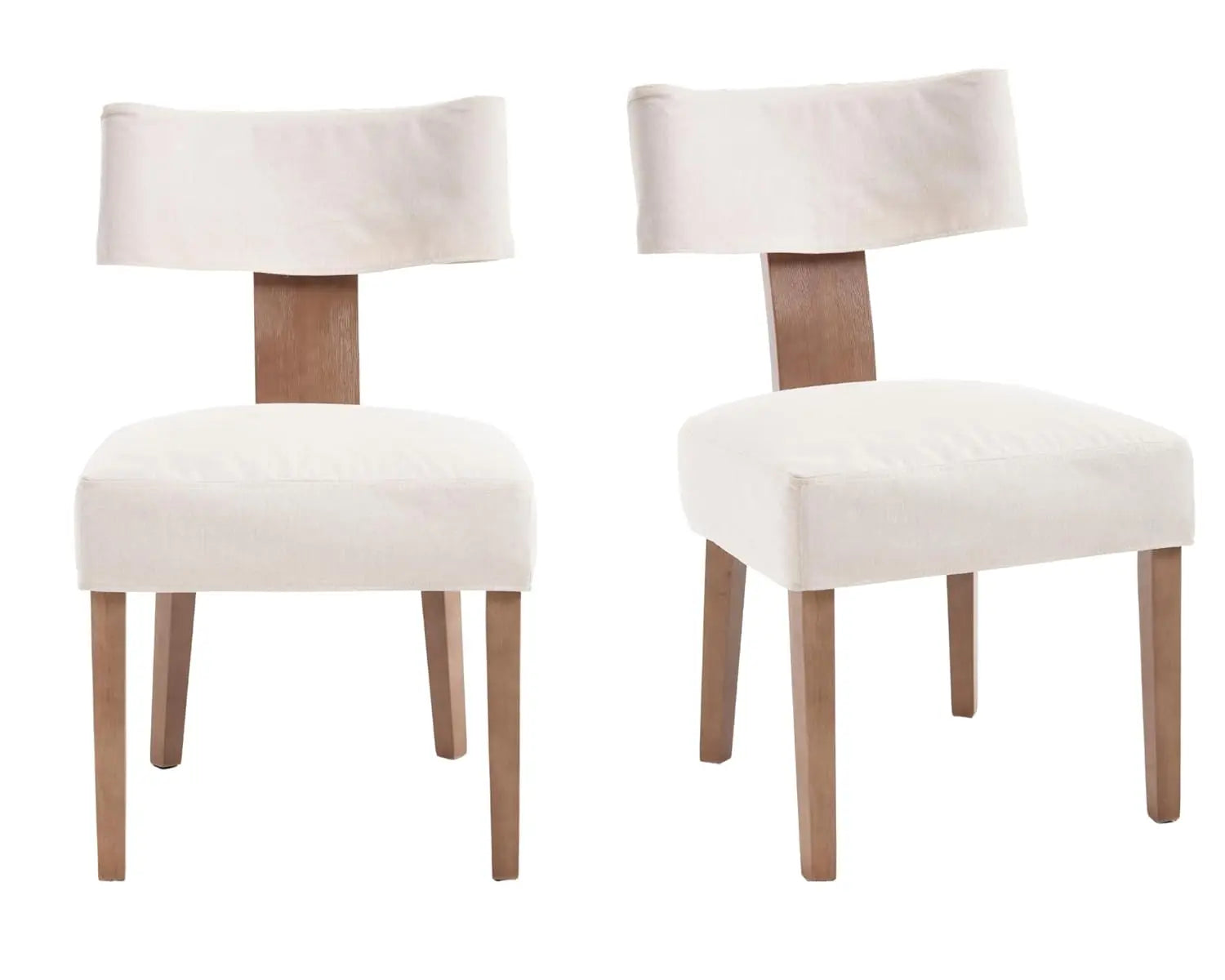 Upholstered PU Leather w/Wood Leg