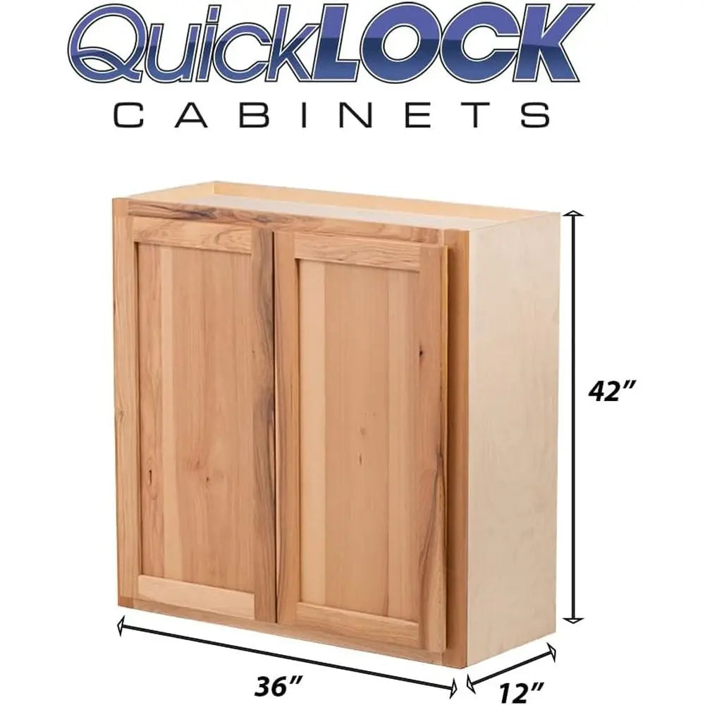 42" T Wall Cabinet - Shaker/100% Hardwood/Hickory/12DX36W