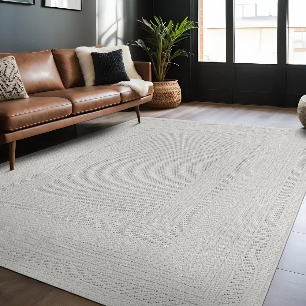 Loop White 6x9 Boho Geometric