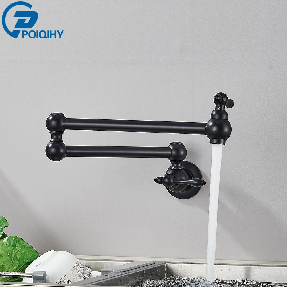 Chrome Black Wall Mounted 360 Rotating