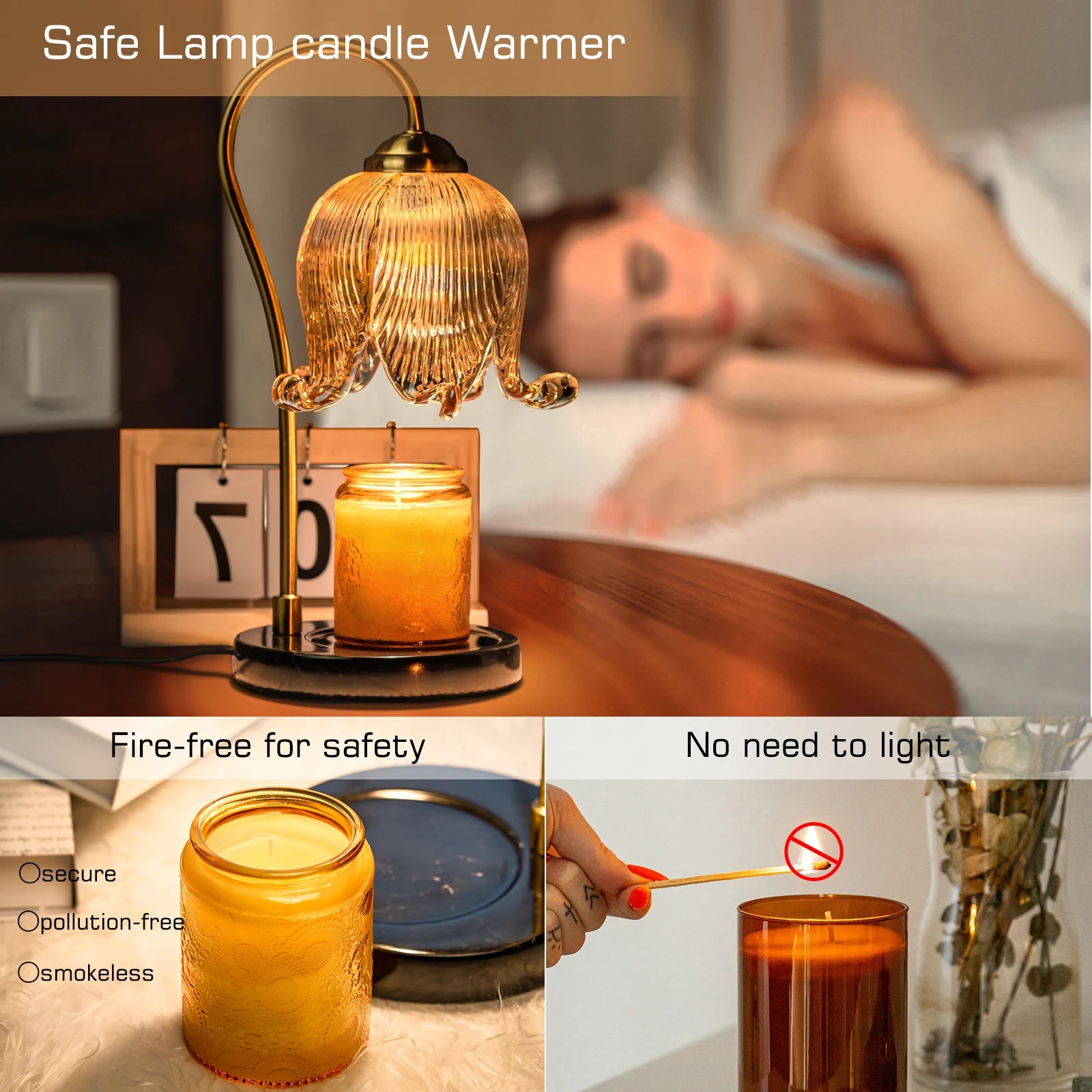 French Tulip Flower Candle Warmer