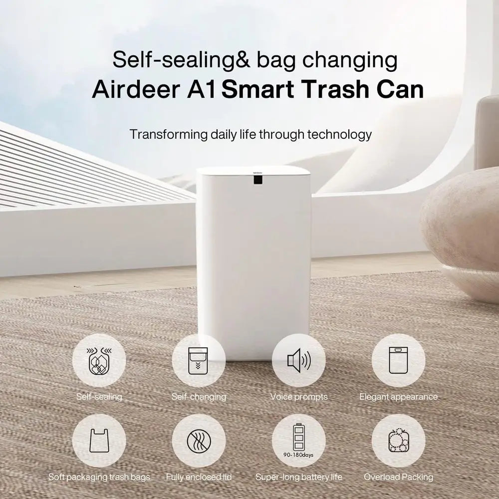 4 Gal Self-Sealing/Self-Changing Smart Can