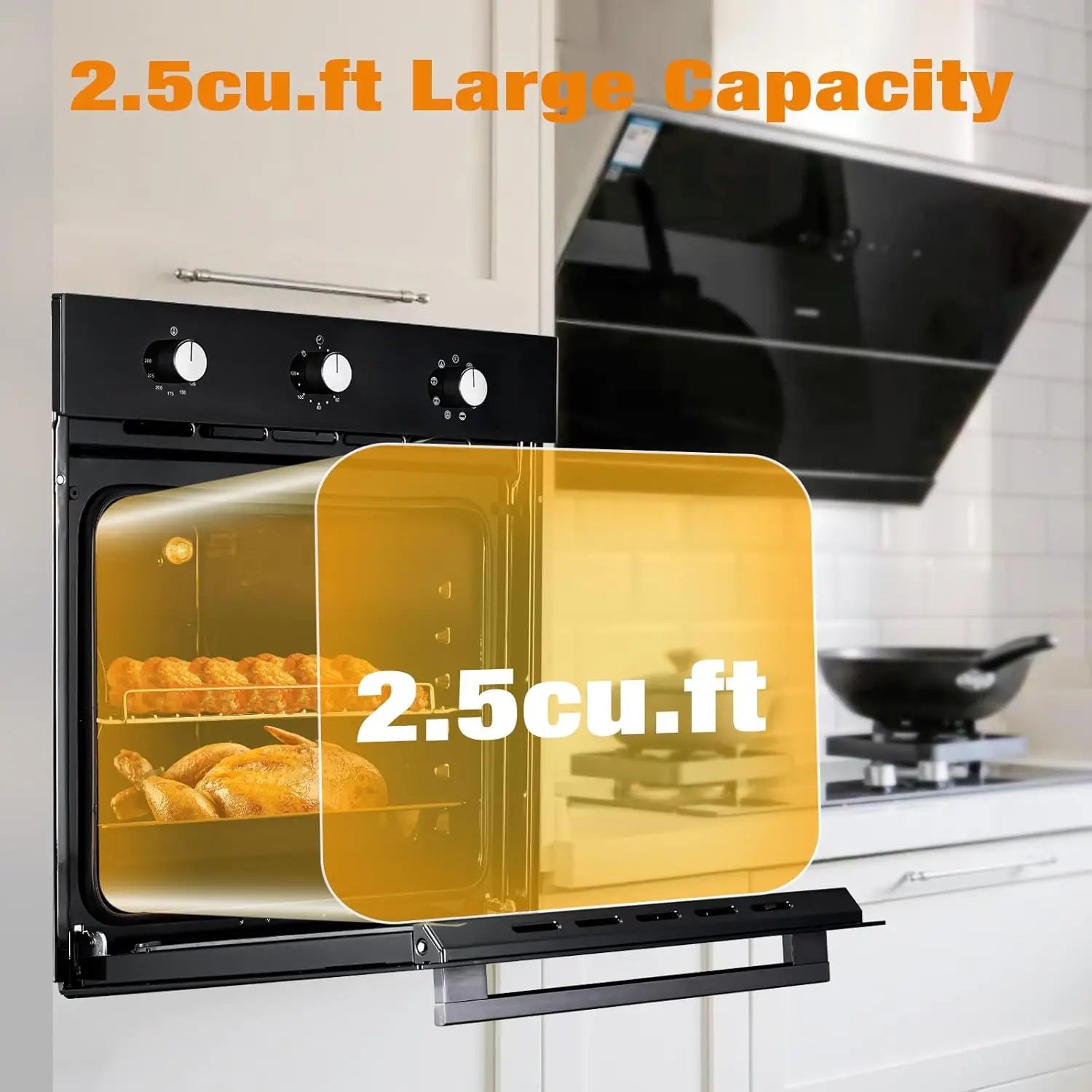 24" Built-in Electric Single Wall Oven