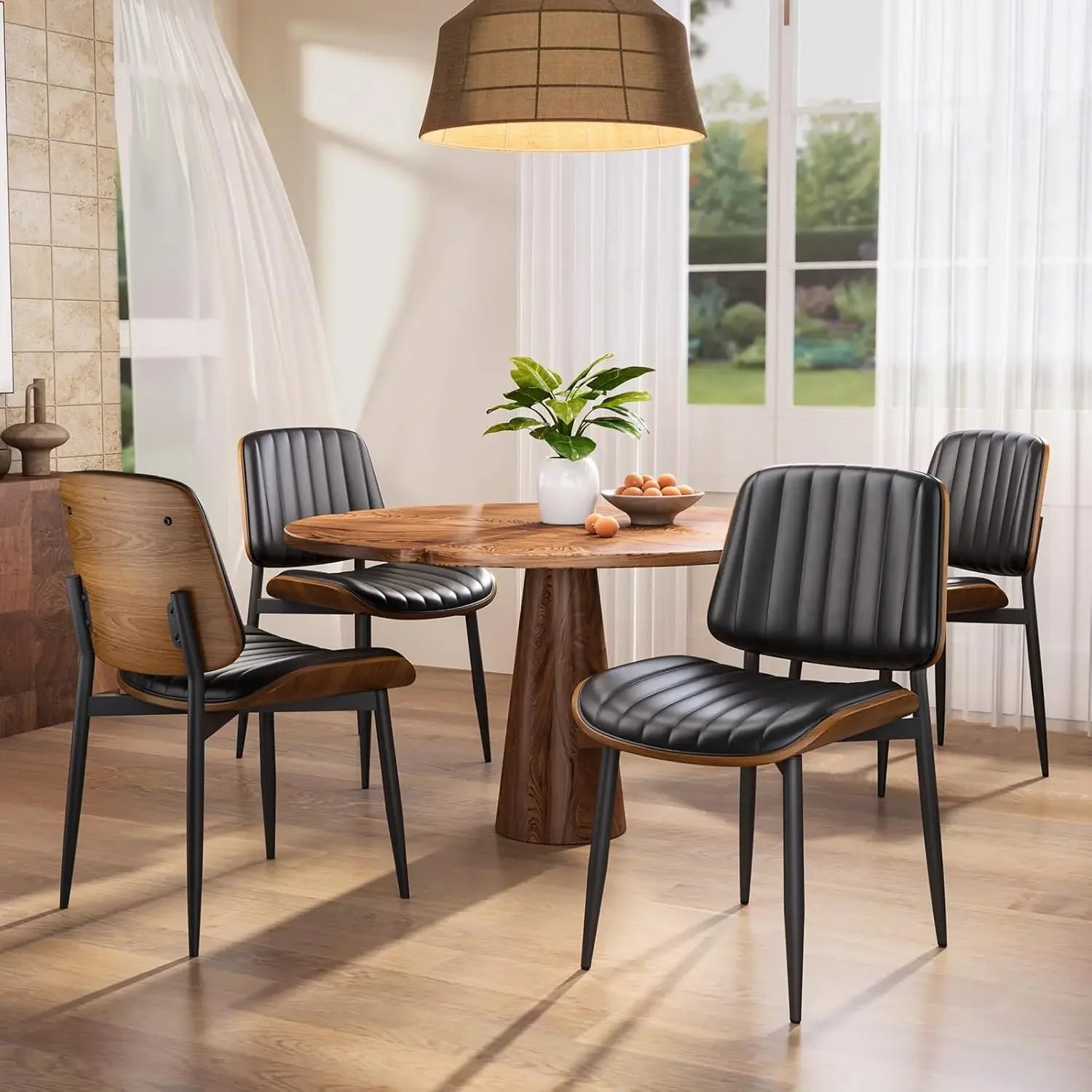 4 MCM Upholstered PU Leather