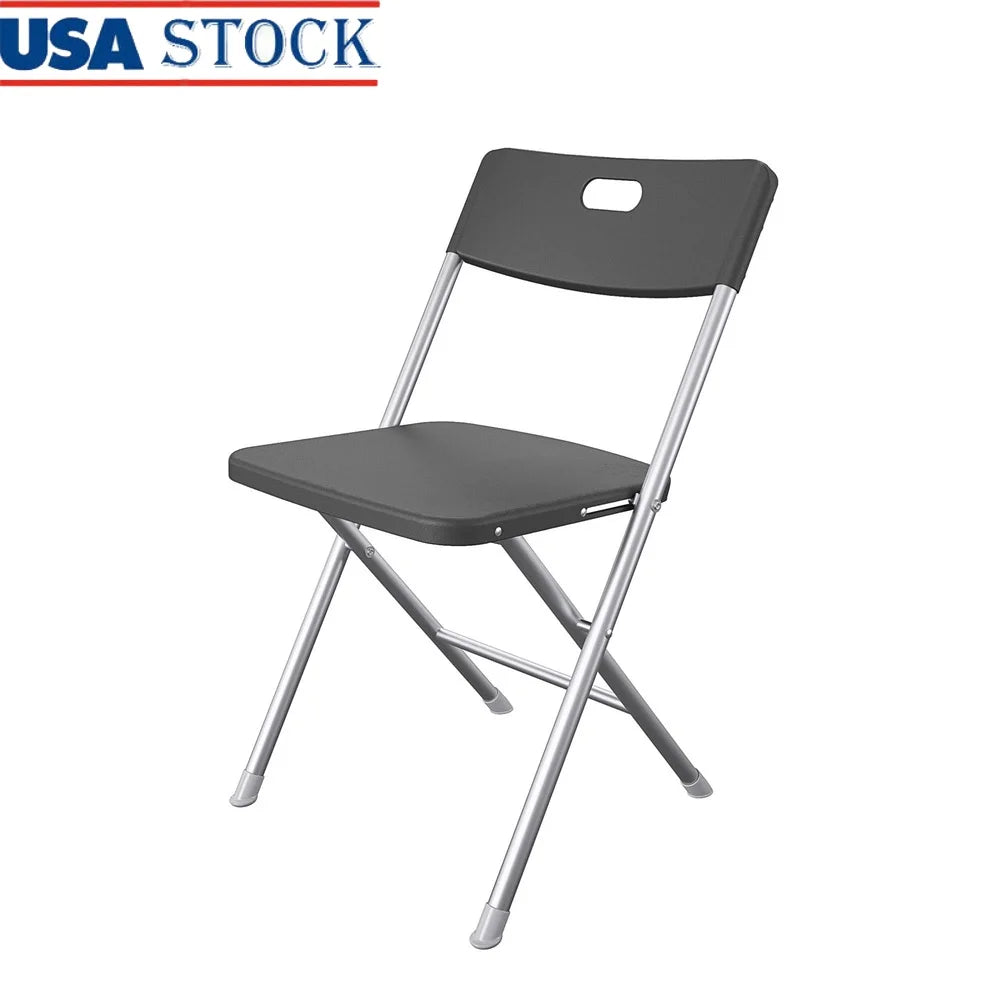 Resin Folding Chair w/Steel Frame
