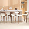 26"Barstools with Bentwood/Leather Swivel