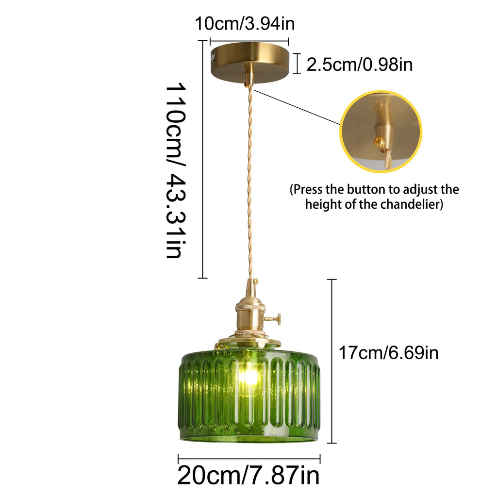 LED Green Crystal Chandelier