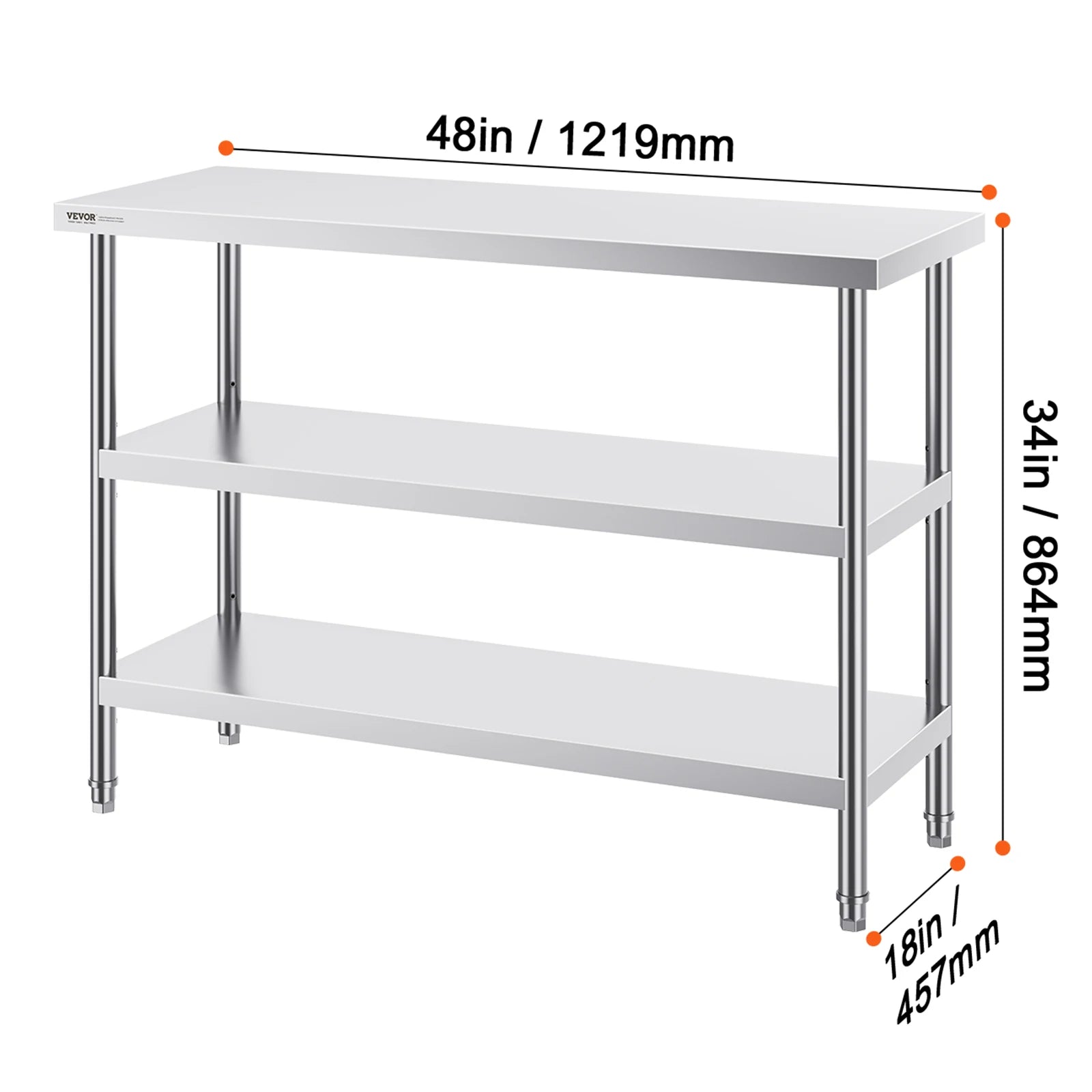 Stainless Food Prep Table Commercial