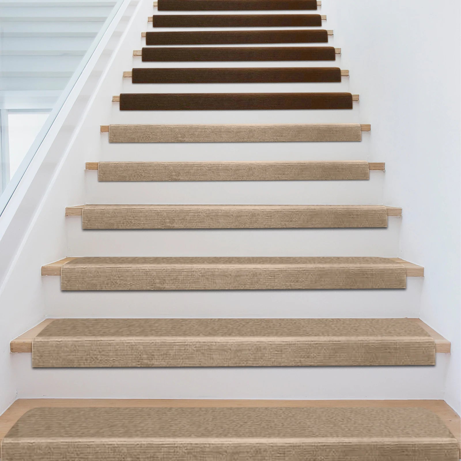 13 pcs Carpet Stair Treads Non-Slip