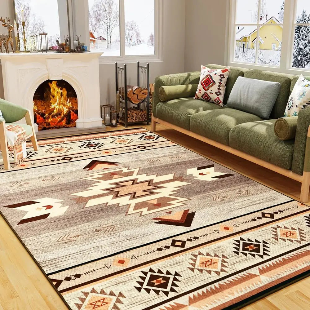 Living Room Rug - 5X7 Aesthetic Washable