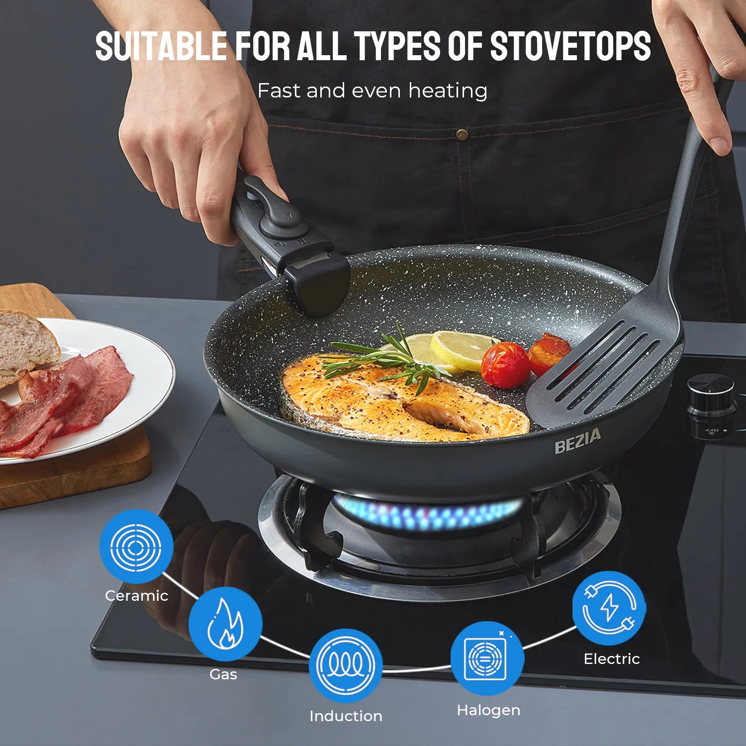 Induction Cookware Set 10 Pcs Nonstick Set