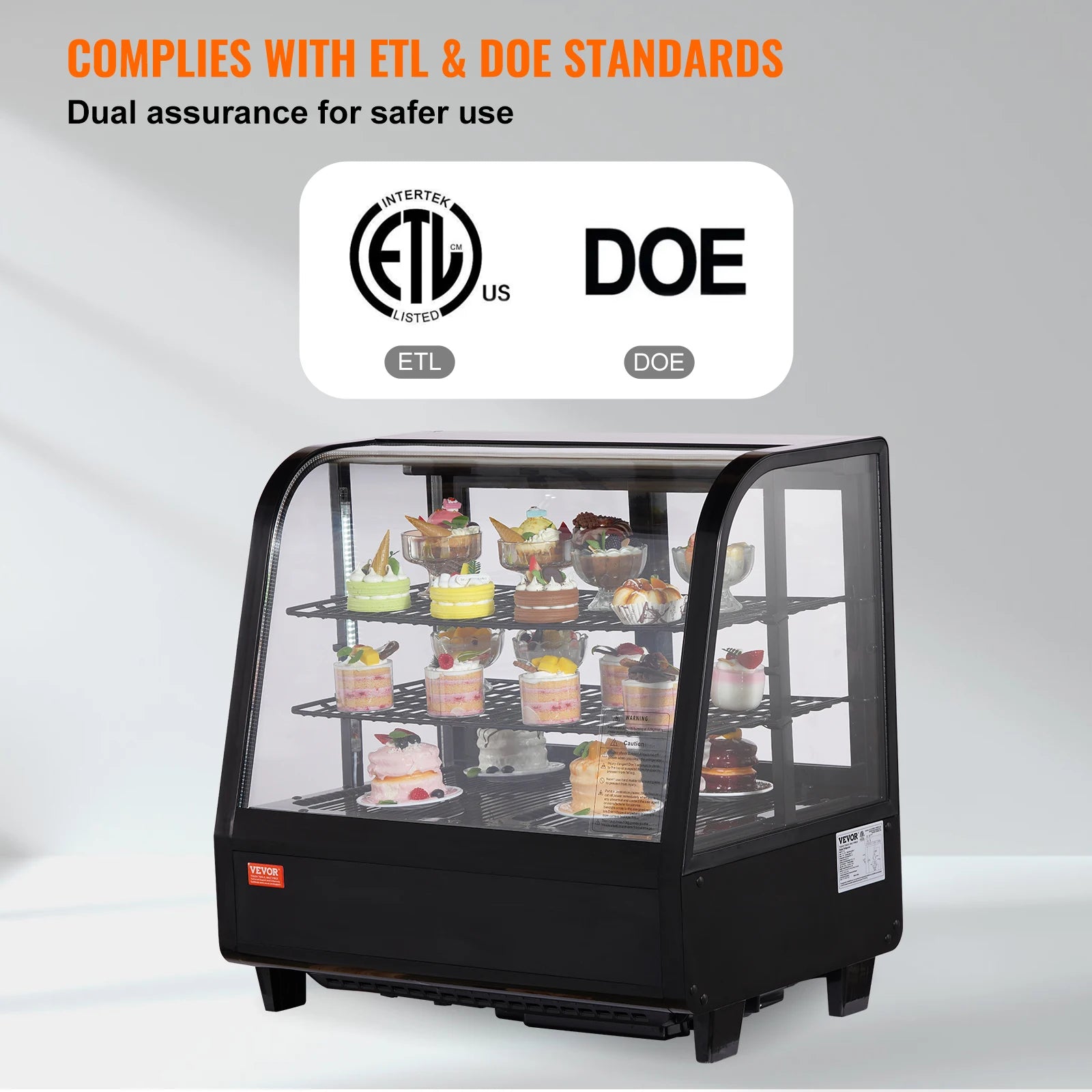 Refrigerated Pastry Display Case Countertop