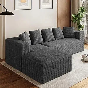 131" Sectional Sofa Cloud