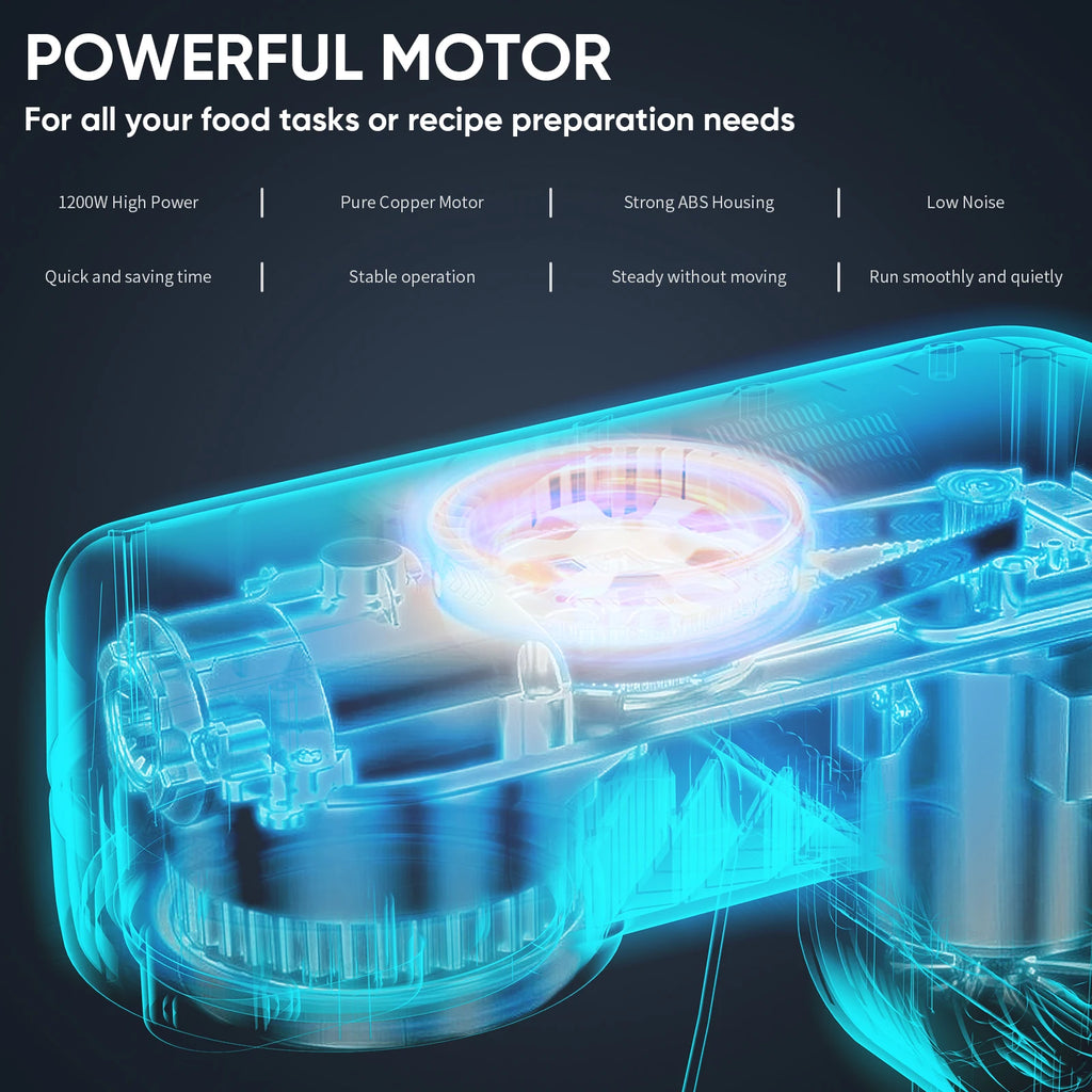 Food Stand Mixer, 1200W 11-Speeds DC Motor