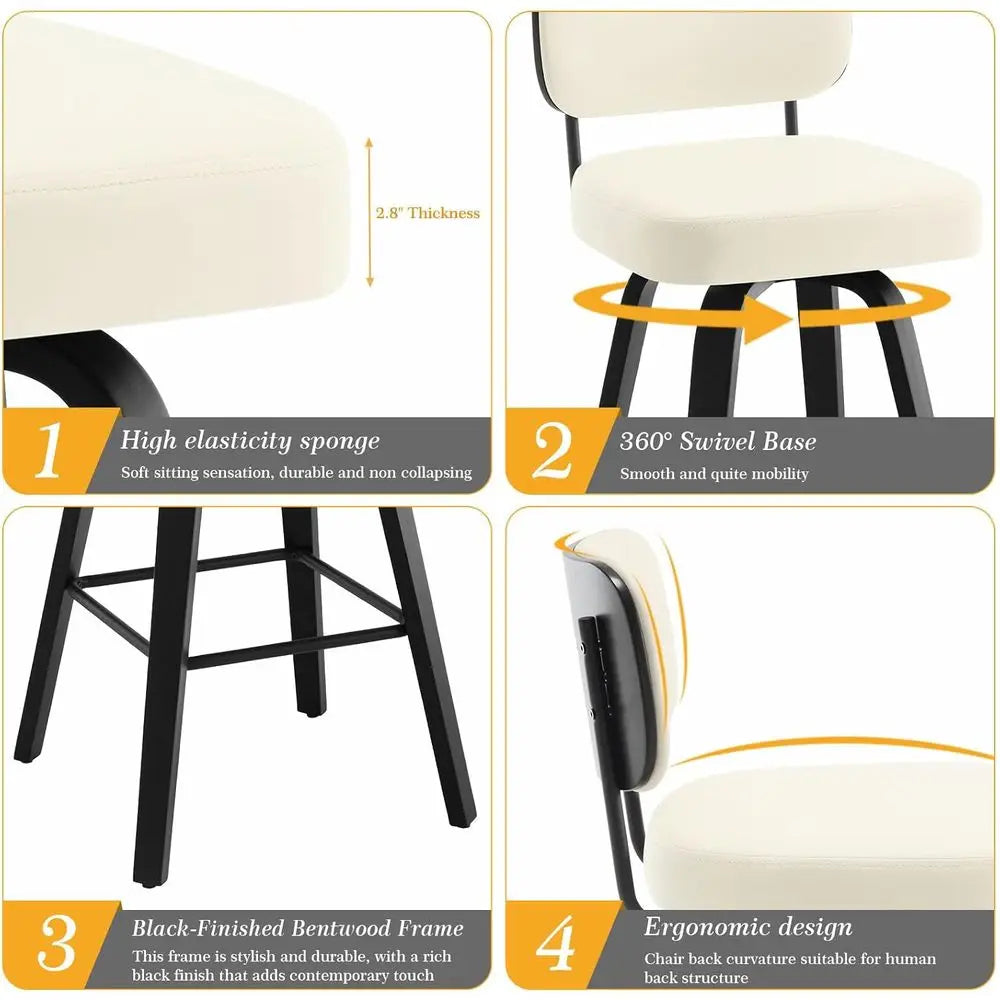 Set of 4 Swivel Counter Height