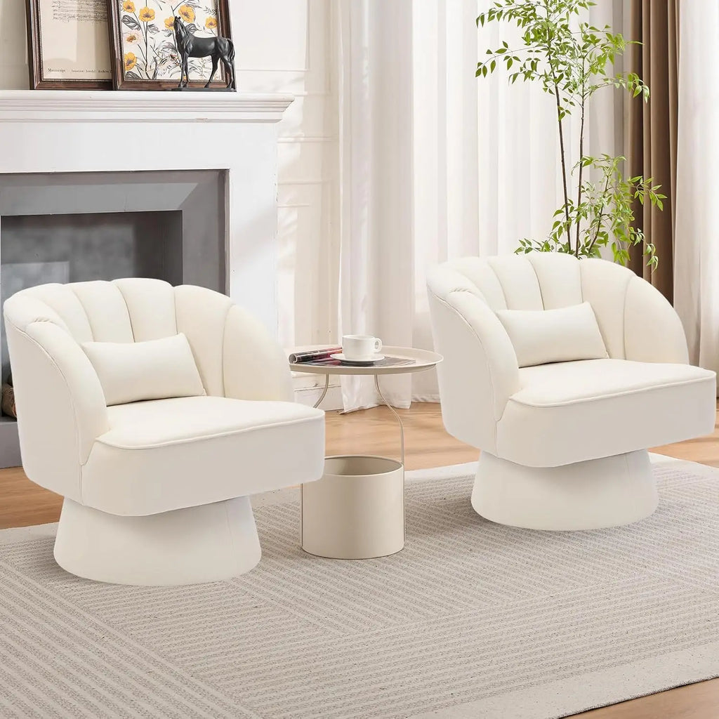 360° Swivel Barrel Accent Chair
