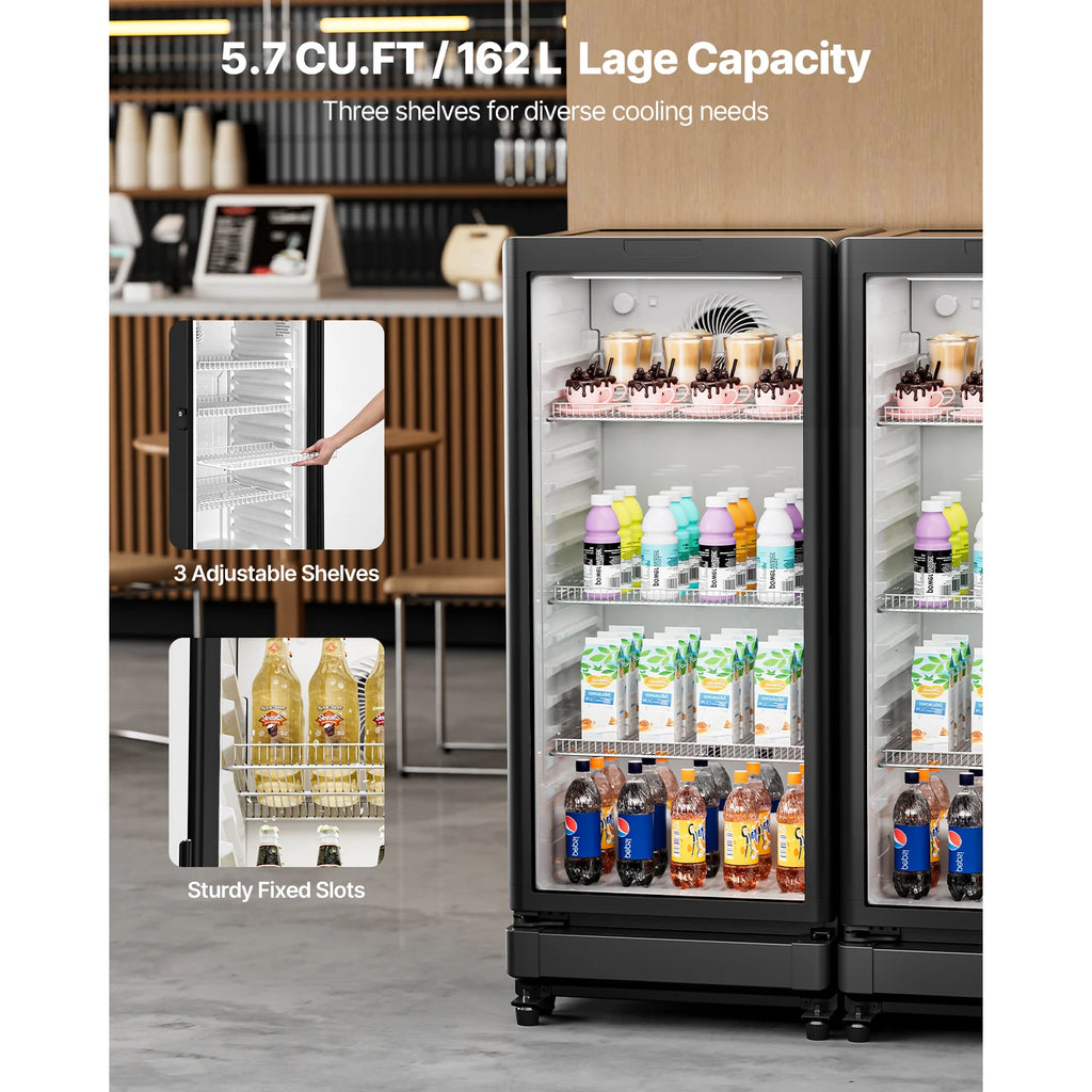 Commercial Merchandiser Refrigerator Glass Door Display