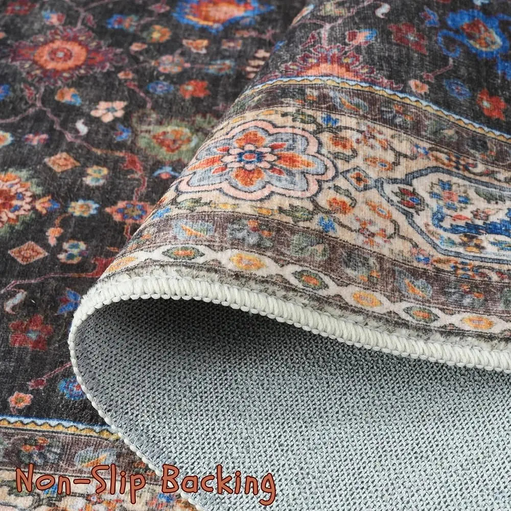 8X10 Washable Vintage Boho Vintage