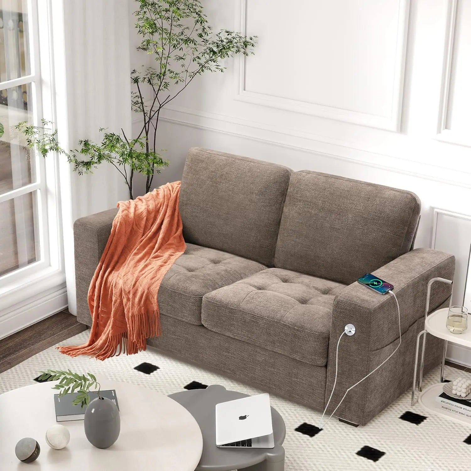 Modern Sofa Chenille