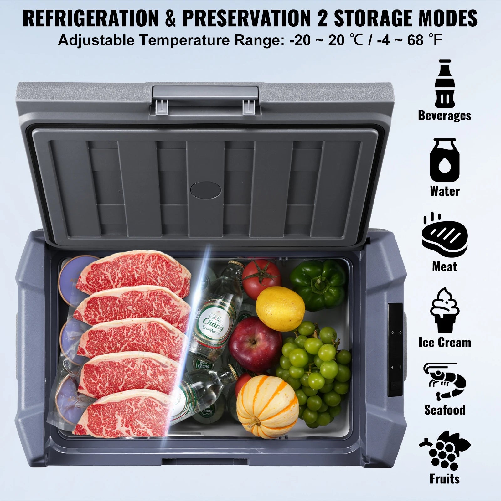 40/50/58L Portable Car Refrigerator 12Volt