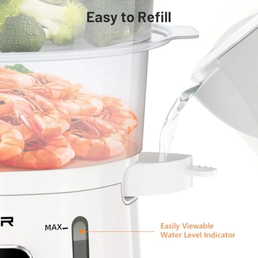 Electric Food Steamer 13.7QT 3-Tier BPA-Free