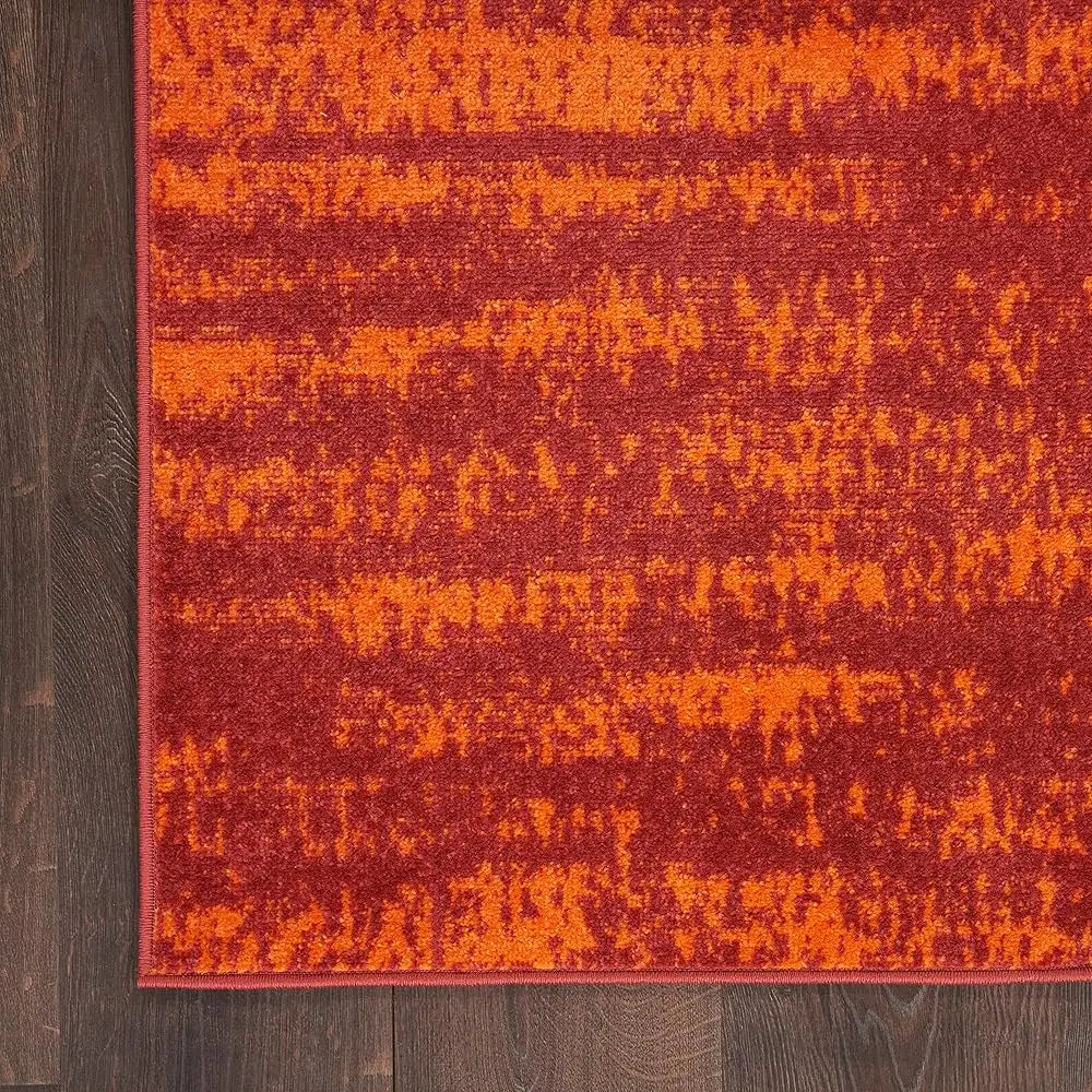 9x12 Indoor/Outdoor Abstract Red