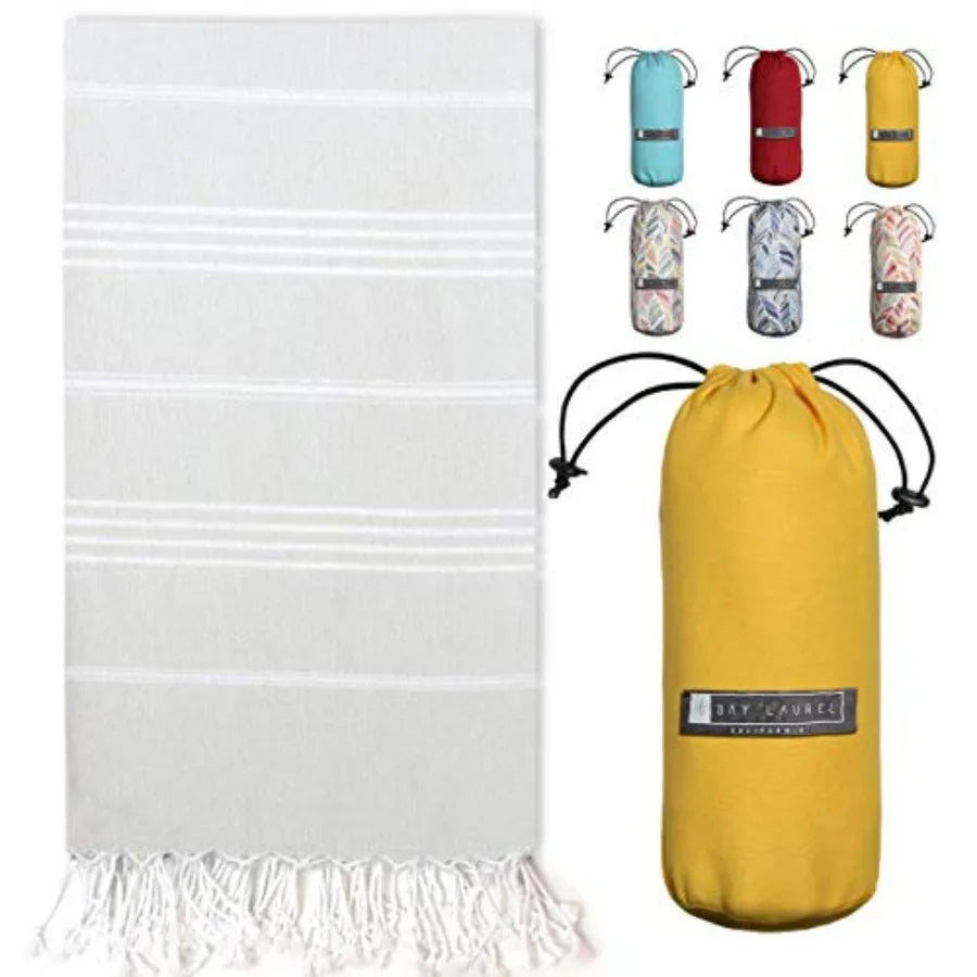 Turkish Beach Towel with Travel Bag 39 x 71