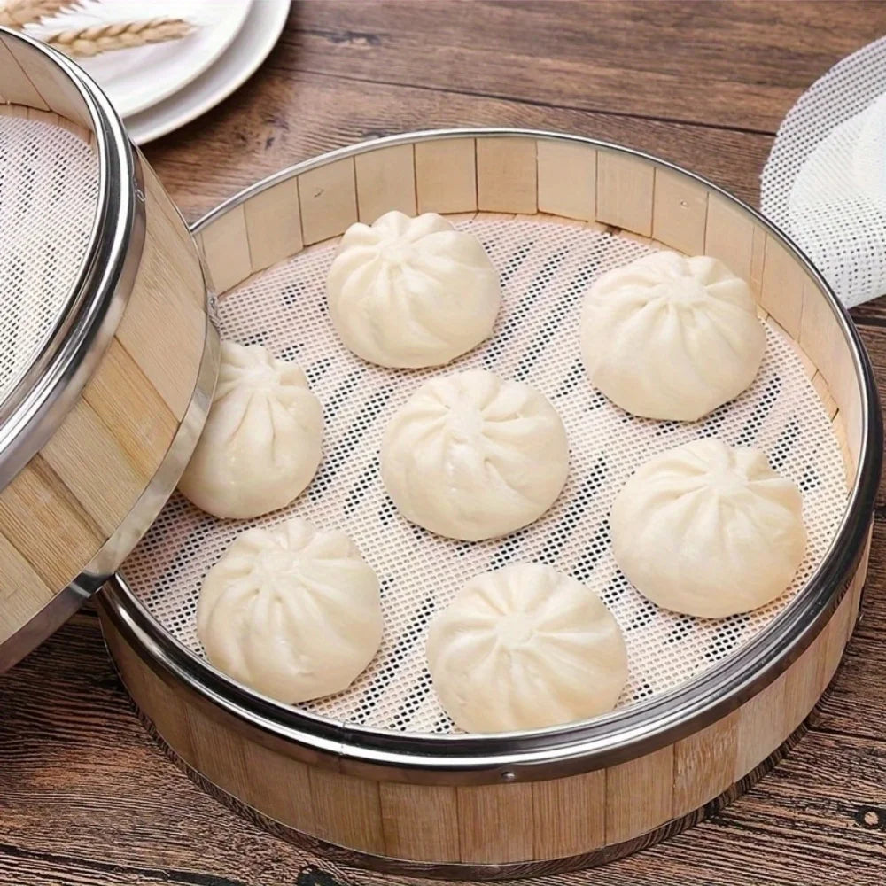 3pc Reusable Silicone Non-Stick Steamer Liners