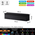 water vapor fireplace, 3D flame effect