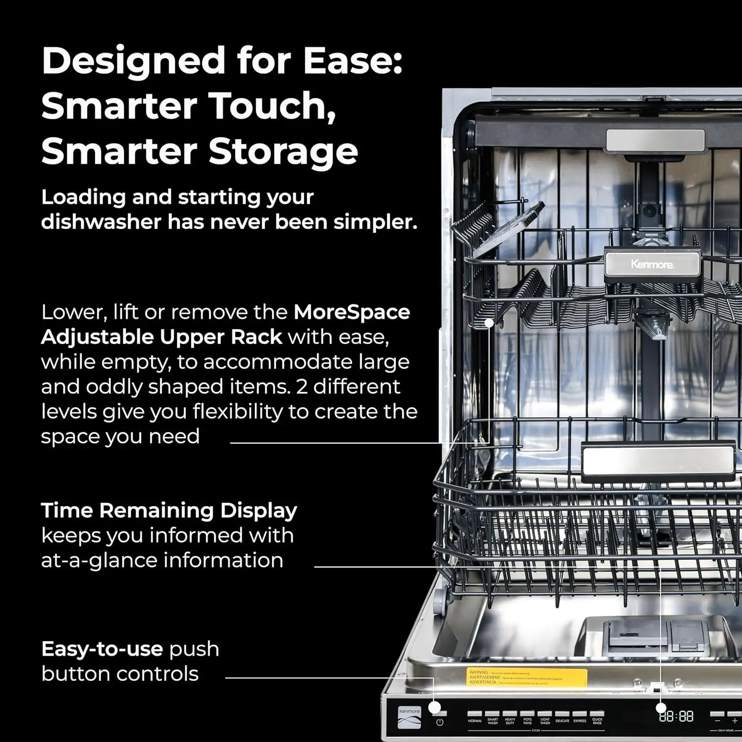 24' Built-In Dishwasher with Turbo Dry