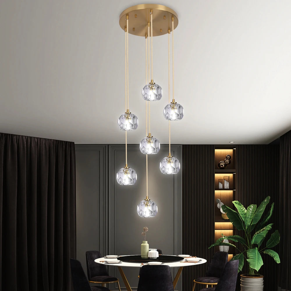Modern 7 Crystal  Chandelier