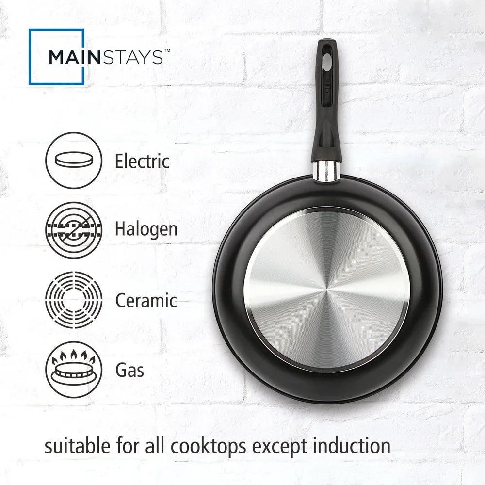 3-Pcs Nonstick Skillet Set Aluminum Cookware