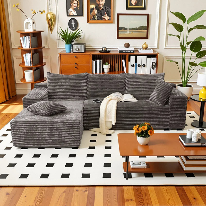 105Inch L-Shaped Living Room Sofa
