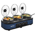 Triple Slow Cooker Buffet Server Removable Pots