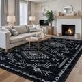 8x10 Black/White Tribal Moroccan Aztec