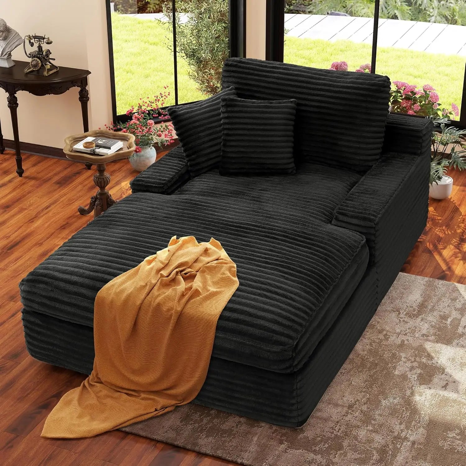71.3" Chaise Lounge Chair Indoor
