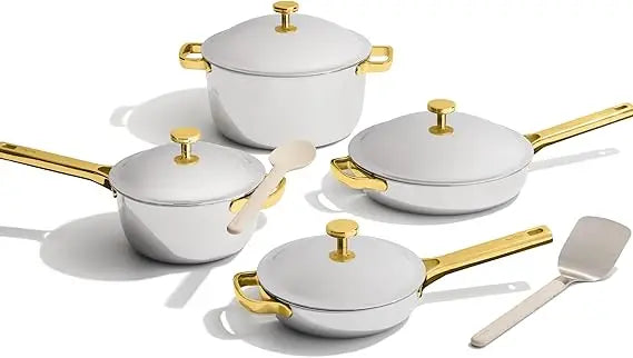titanium pro cookware set, nonstick, no-coat technology