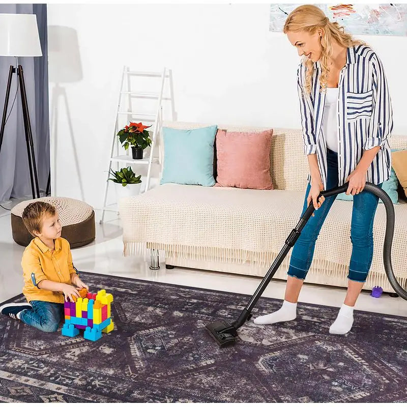 2'6"x10' Washable Purple Runner