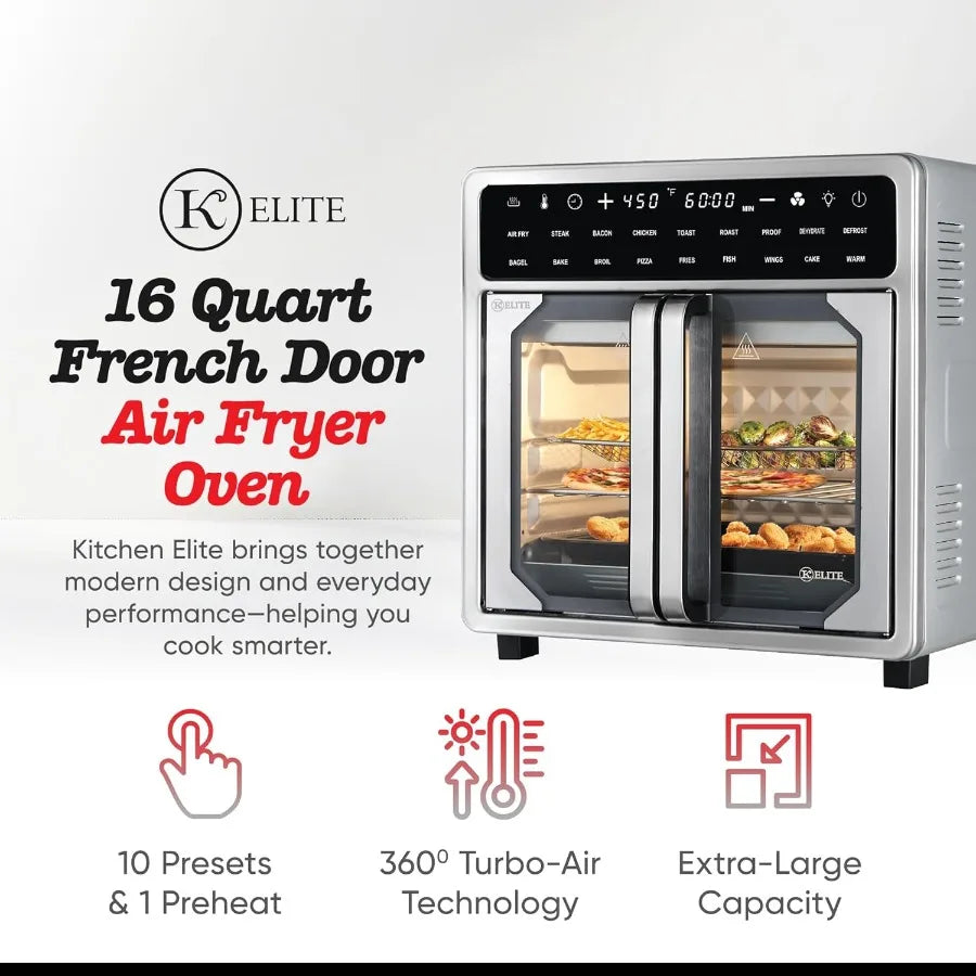 Kitchen Elite 16 Quart French Door Air Fryer