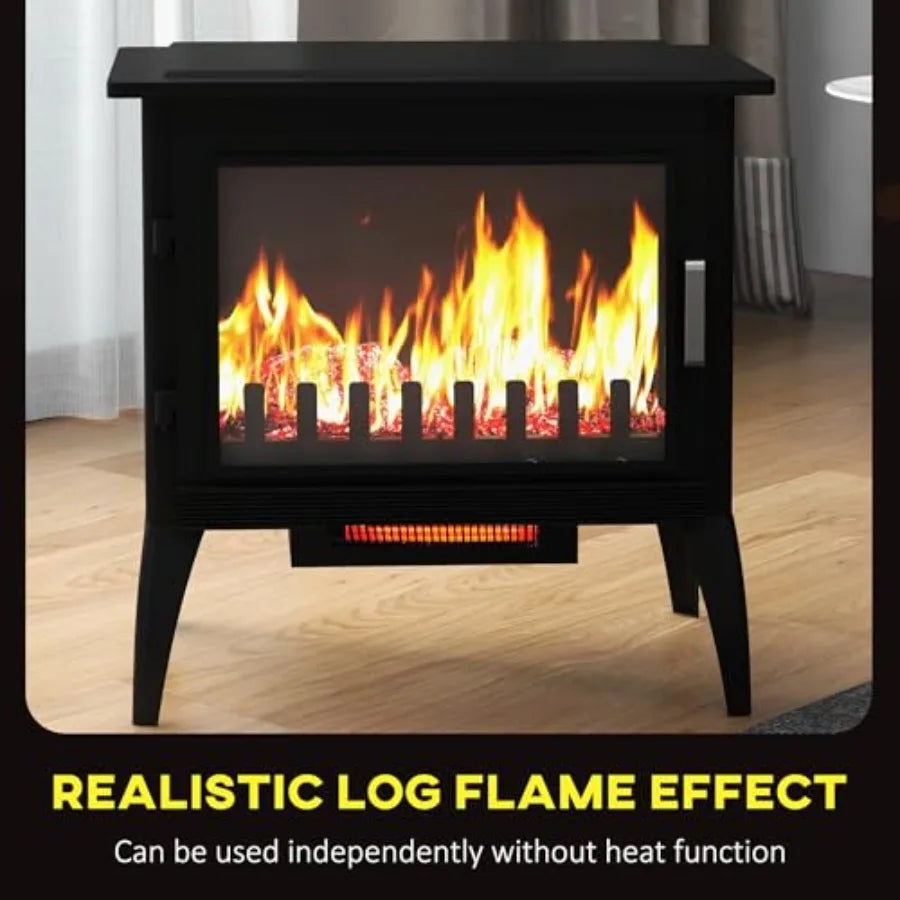 24 Freestanding Electric Fireplace Stove