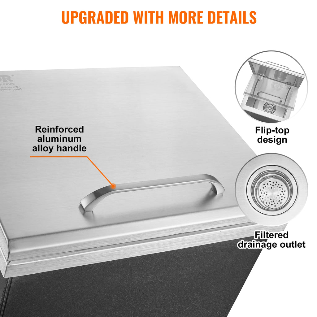 Drop in Ice Chest Stainless Commercial