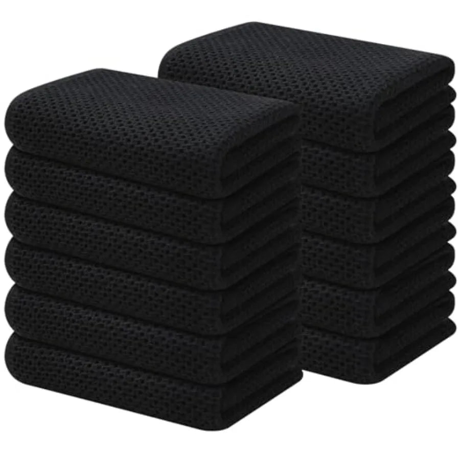 100% Cotton Waffle Weave Kitchen Hand Towels 13 X 28