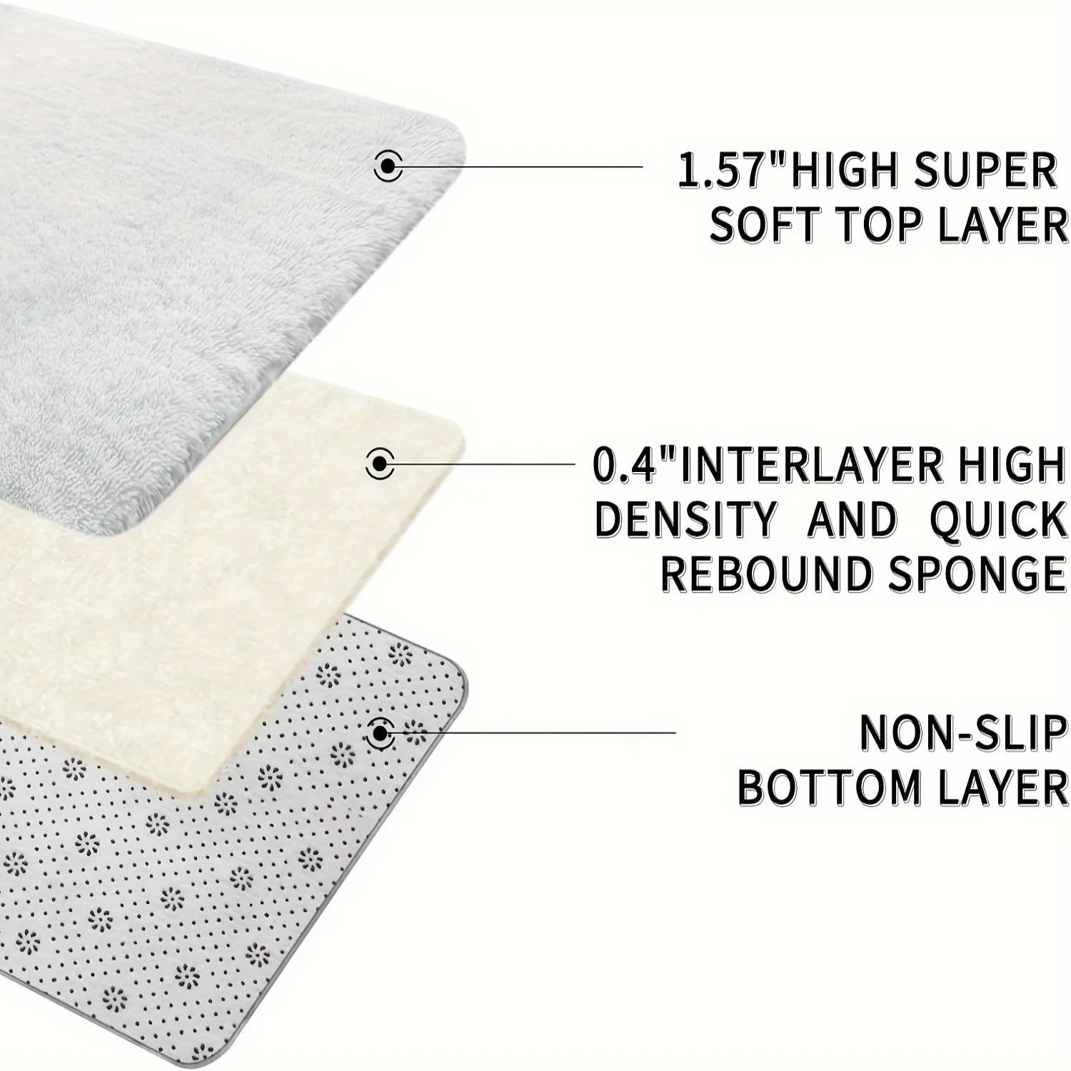 5x26 Plush Fluffy White Washable