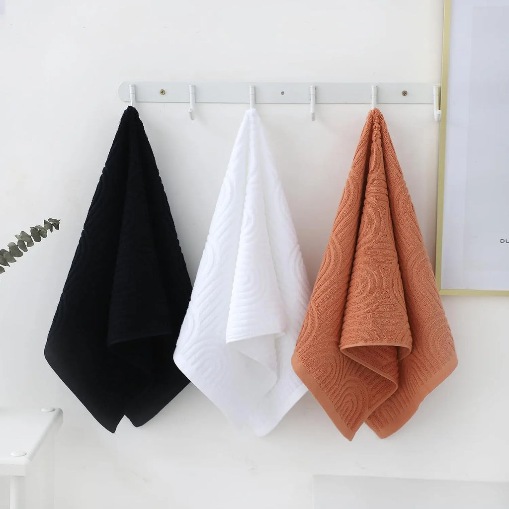 2 Striped Cotton Bath Towels
