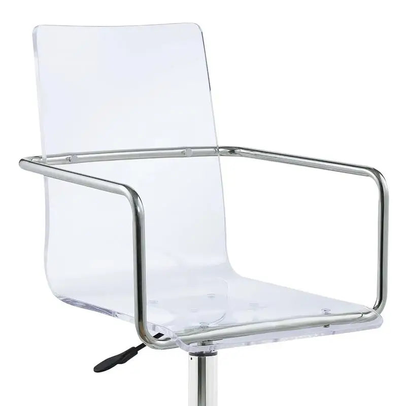 Clear Acrylic Office Chair W/Wheels