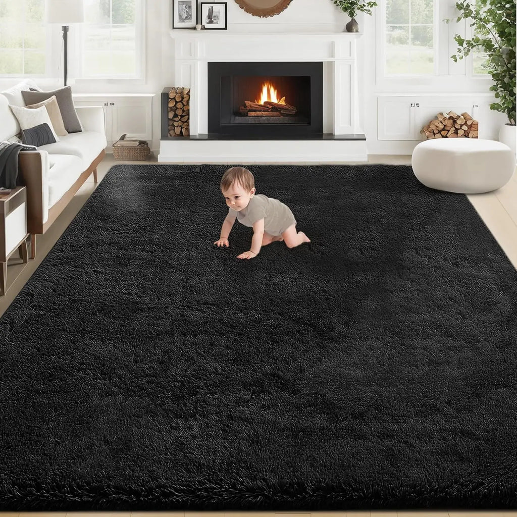 8x10 Washable Soft Fluffy Fuzzy Shag